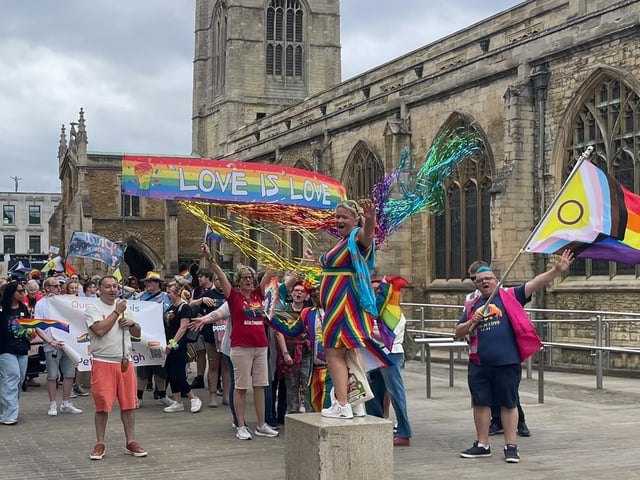 The parade through the city centre