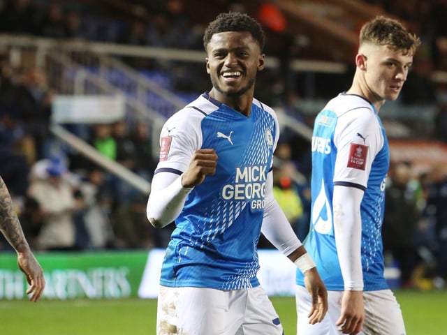 The loanee full-back from Norwich scored a superb FA Cup winner (2-1) just 18 minutes into his Posh debut as a half-time substitute. Poor for Posh in the Championship, but excellent since joining Plymouth. Mumba is pictured celebrating his goal.