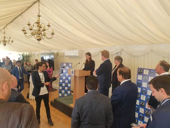 Paul Bristow and guests at the Houses of Parliament reception