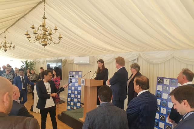 Paul Bristow and guests at the Houses of Parliament reception