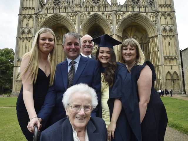 The ceremony took place at Peterborough Cathedral