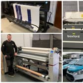 Tyson Wilson, production manager at Signs Express, in Fengate, Peterborough, with some of the new equipment.