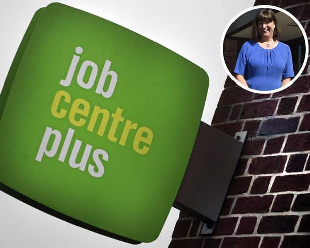 ​Job Centre spokesperson Julie Nix (inset) says 300 plus people attended Peterborough Jobs Fair