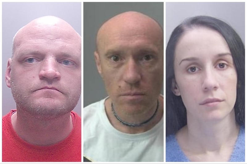 The faces of some of the crooks jailed in August for crimes in and around Peterborough