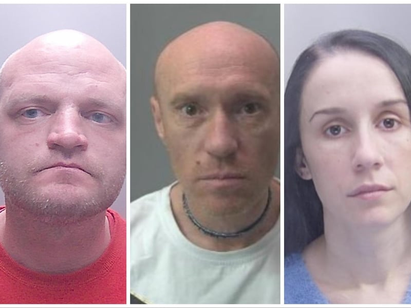 The faces of some of the crooks jailed in August for crimes in and around Peterborough