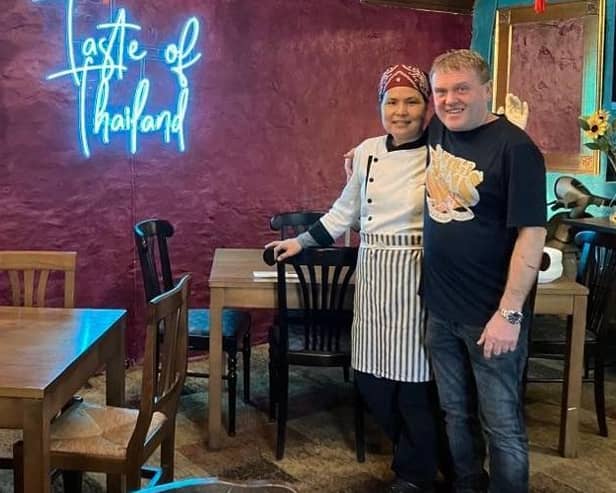Chuda, with David Nightingale at The Woolpack's Taste of Thailand