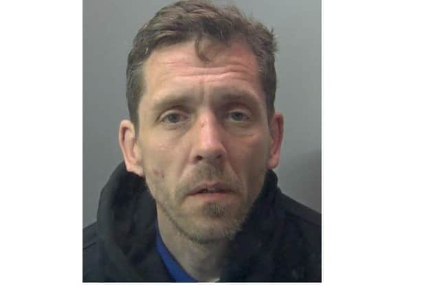 Burglar Nathan Fountain, who has been jailed
