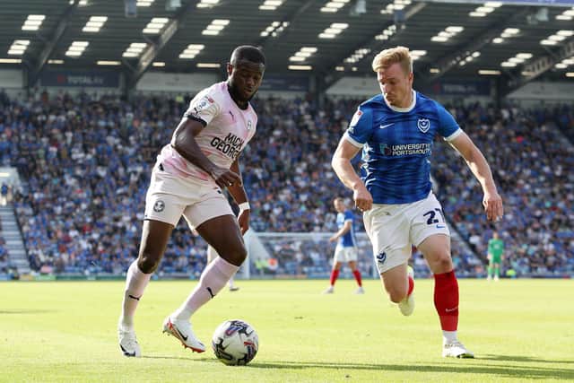 David Ajiboye could start for Posh against Bristol Rovers. Photo: Joe Dent/theposh.com