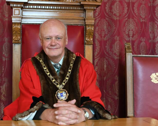 The outgoing Mayor of Peterborough, Nick Sandford