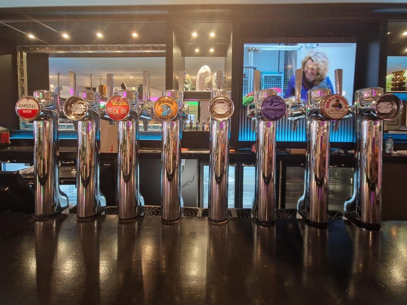 The taps being set up.