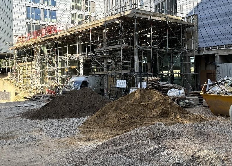 Building work is still underway on Peterborough's Hilton Garden Inn at Fletton Quays
