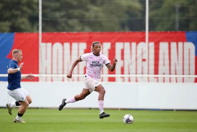 New Posh centre-back Romoney Crichlow in action for Posh against Luton. Photo: Joe Dent/theposh.com