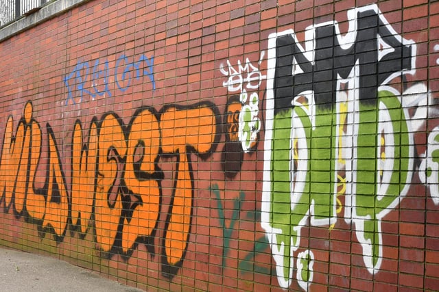 Graffiti around Peterborough City -  near the Crown Court