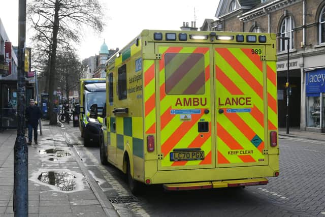 Ambulance in Peterborough.