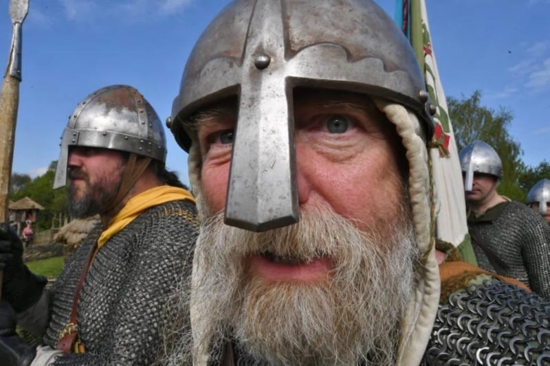 The Viking Festival battle at Flag Fen.