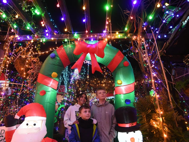 Looking around are Riley Matthews, Jacob Lock and Yazmin Payen.