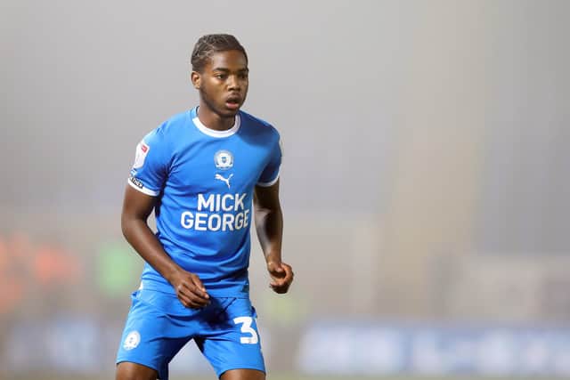 A Peterborough United debut for Donay O'Brien-Brady. Photo: Joe Dent/theposh.com