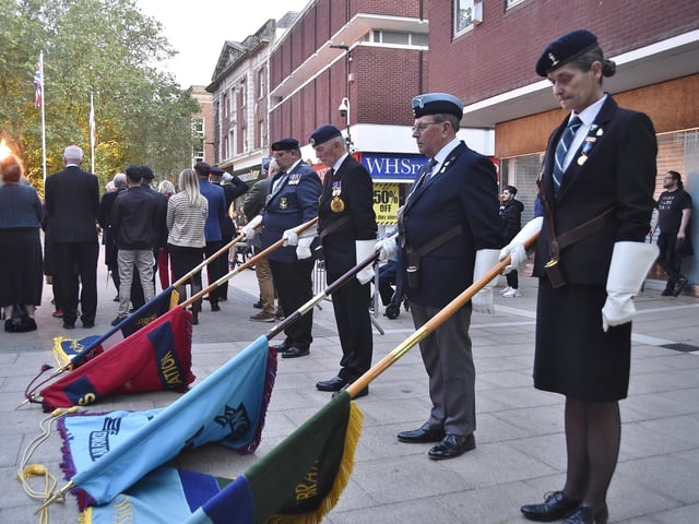 Royal British Legion 80th anniversary of D-Day outside the Town Hall