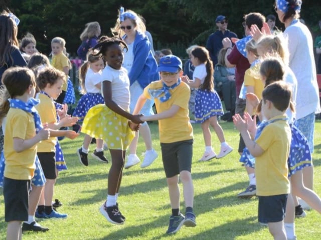 Local schools taking part in the Country Dance Festival at The Peterborough School.