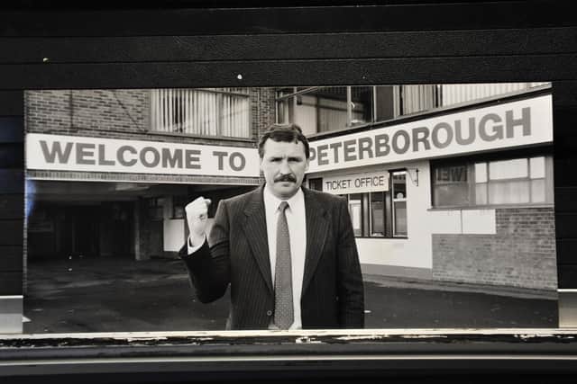 Chris Turner after his appointment as Posh manager in January, 1991. Photo David Lowndes.
