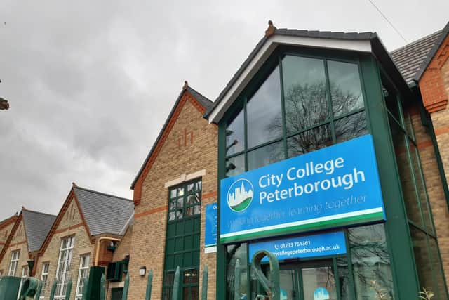 City College Peterborough, on Brook Street, which has been rated 'Good' in its most recent Ofsted inspection