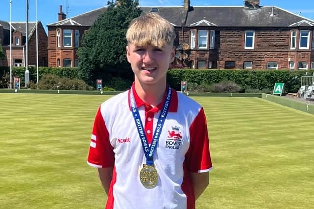 Ollie Jeapes with his British Isles winners medal.