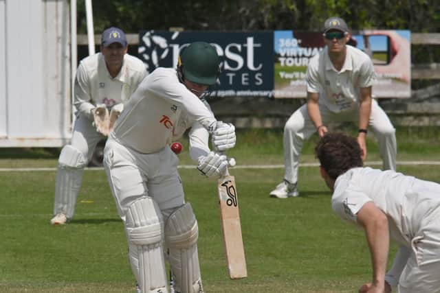 George Woods batted well for Newborough in a Rutland Division One win over Uppingham. Photo David Lowndes.