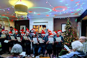 Ketton Scouts Bringing Christmas Cheer To The Residents at Chater Lodge
