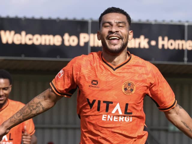Leon Lobjoit scored for Sports at Leiston. Photo Darren Wiles.
