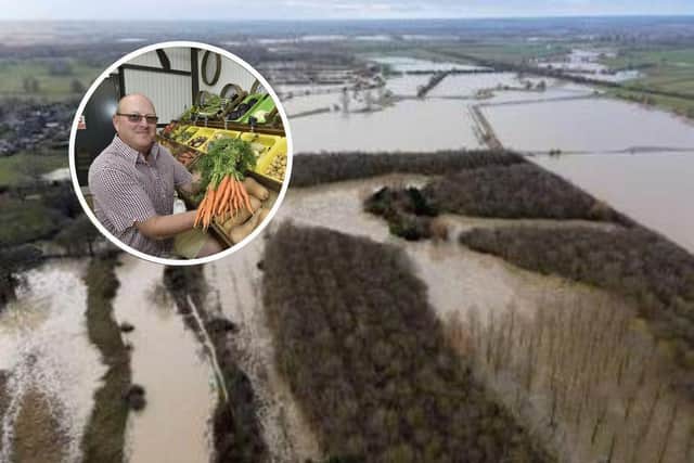 There have been floods around the region over the past few days (Photo: Jon Crowe) and it has impacted Steve Briggs' business