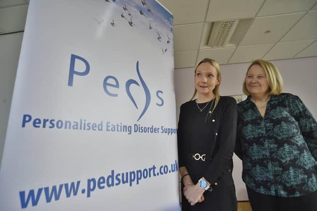 Mandy Scott and Sue Rattle -  founders of Personalised Eating Disorder Support at Boroughbury Health Centre, Craig Street