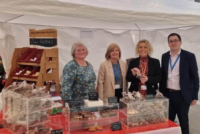 Peterborough City Hospital's Winter Market.