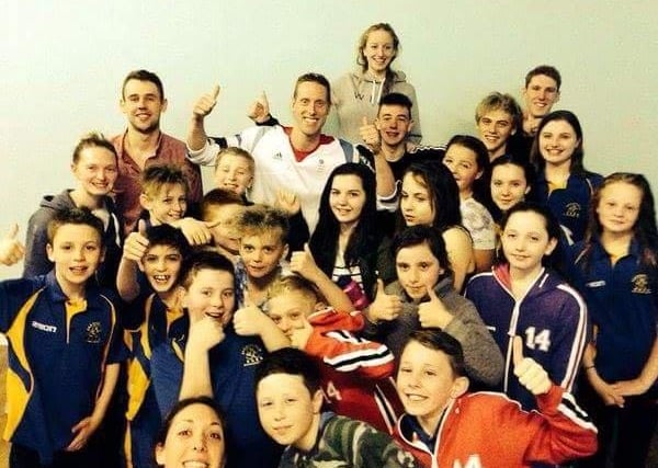 Mansfield Swimming Club members enjoy the moment. Are you in this picture?