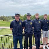The successful Milton Golf Club team of, left to right, Jacob Williams, Euan Herson, Charlie Pearce and Kai Raymond.