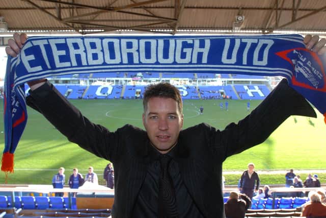 Darren Ferguson in January, 2007 after his first appointment as Posh boss. Photo: David Lowndes.