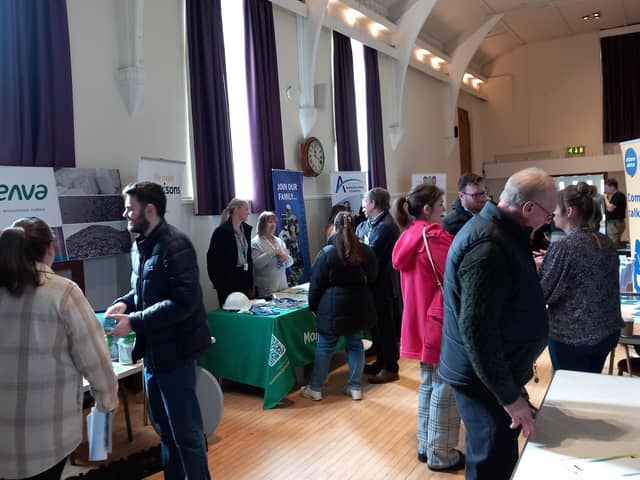 Some of the attendees at the Toolbar Jobs Fair in Bourne
