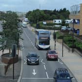 Peterborough city centre traffic on Bourges Boulevard