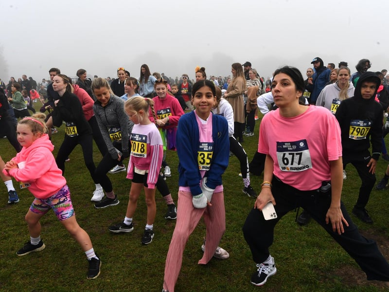 The fun run warm up
