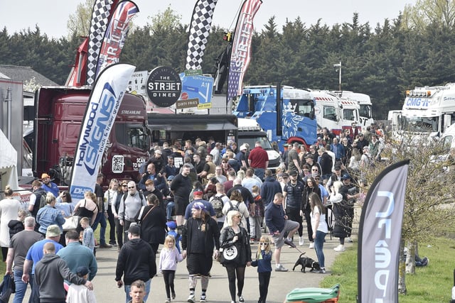 Crowds enjoying Truckfest 2023 at the East of England Arena