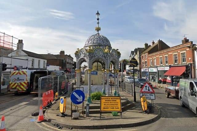 March's century-old Coronation Fountain was paid for by the town's people to celebrate the ascension of King George V to the throne