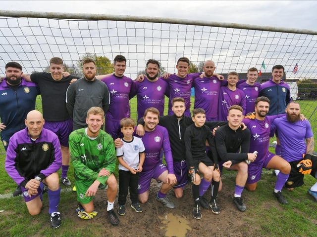 The charity football match at Ringwood has raised about £750.
