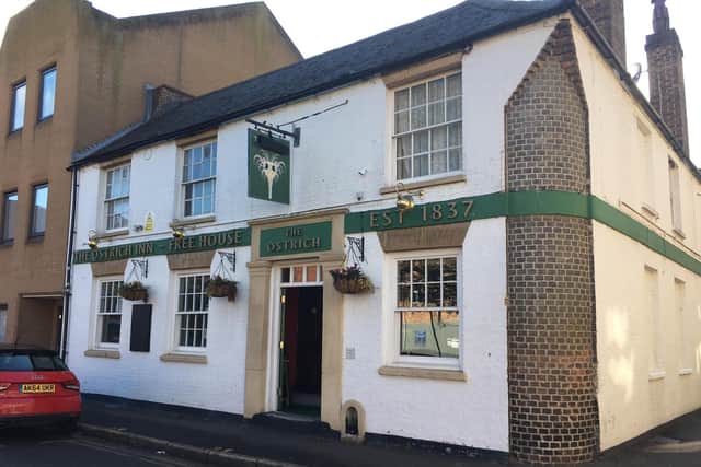 The Ostrich Inn in North Street, Peterborough and which is thought to be the city's oldest pub.