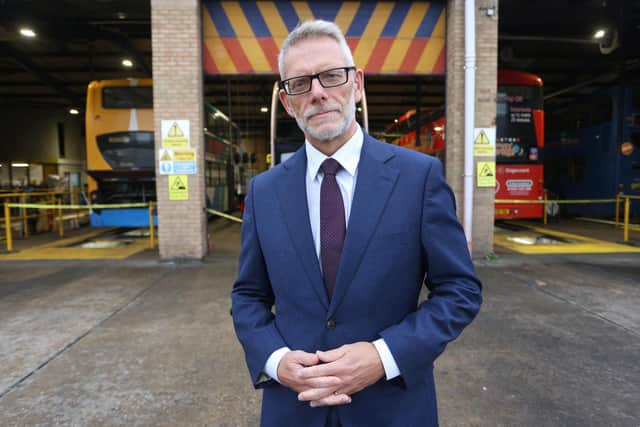 Darren Roe, managing director of Stagecoach East, which provides many bus services in Peterborough