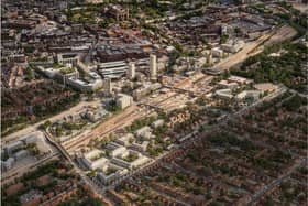The masterplan vision for the Peterborough Station Quarter.