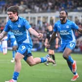 Chris Conn-Clarke celebrates a goal. Photo David Lowndes.