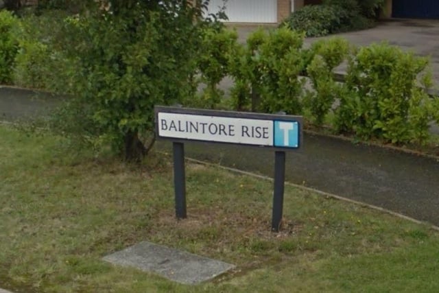 Balintore Rise, in Orton Southgate, received 11 complaints in total - 10 were due to a noisy alarm and one was down to noisy music.