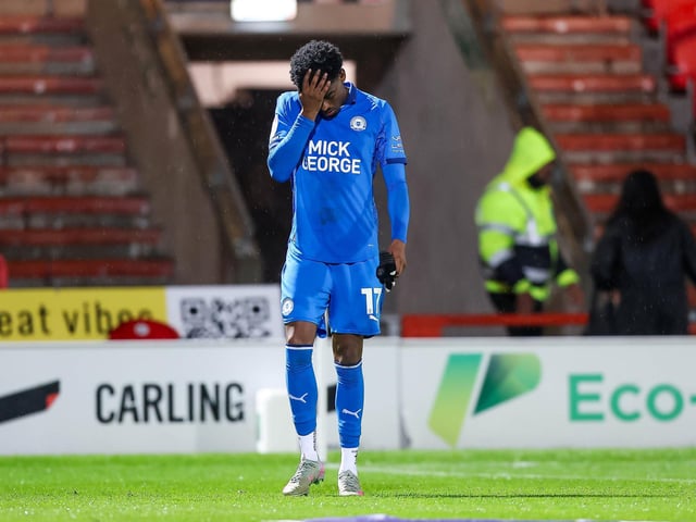 Kyrell Lisbie (pictured showing his disappointment at Doncaster), Donay O'Brien-Brady, Leonard, goalkeeper Bastian Smith, Harley Mills, Mendonca and Klaidi Lolos.