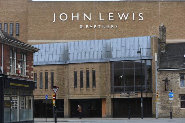Department store chain John Lewis was the anchor tenant for Peterborough's Queensgate Shopping Centre since opening in 1982.