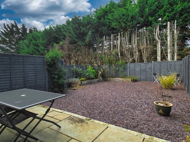 A view of the rear garden
