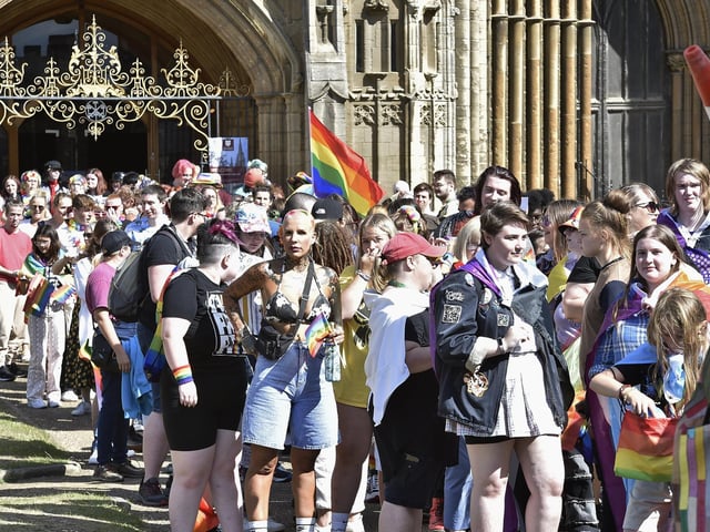 A parade was first held through the city centre.